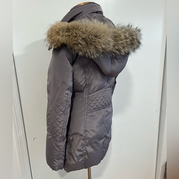 Marc New York by Andrew Marc Beautiful Down Puff Jacket Genuine Coyote Fur Trim - Picture 2 of 9